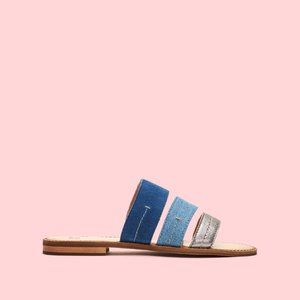 Frye & Co Evie 3 Band Slide Flat Sandal